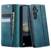 Samsung Galaxy S26 FE Caseme 033 Kalf textuur portemonnee hoesje met RFID-blokkering - Groen