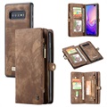 Caseme 2-in-1 Multifunctionele Samsung Galaxy S10 Wallet Case - Bruin