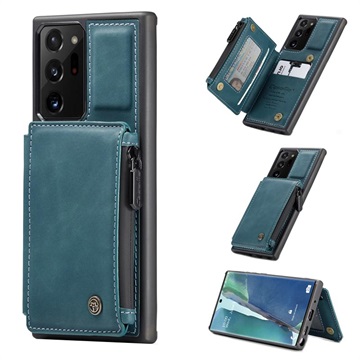 Caseme C20 Rits Vak Samsung Galaxy Note20 Ultra Cover - Blauw