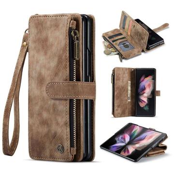 Caseme C30 Multifunctionele Samsung Galaxy Z Fold4 Portemonnee Hoesje - Bruin