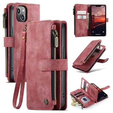 Caseme C30 Multifunctionele iPhone 14 Portemonnee Hoesje - Rood