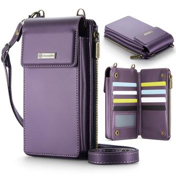 Caseme ME50 Universele Crossbody Tas met RFID Bescherming - 4"-7.3" - Paars