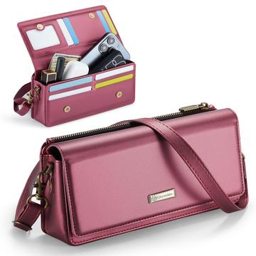 Caseme Me30 3-in-1 Crossbody Telefoontas - 4"-7.5" - Rood