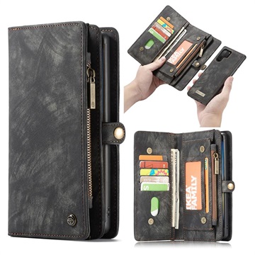 Caseme Multifunctionele Samsung Galaxy Note10+ Portemonnee Hoesje - Zwart