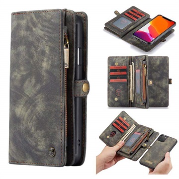 Caseme 2-In-1 Multifunctioneel iPhone 11 Pro Portemonnee Hoesje - Grijs