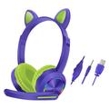 Cat Ears AKZ-020 Bedrade Over-Ear koptelefoon voor kinderen / Gaming-koptelefoon met microfoon