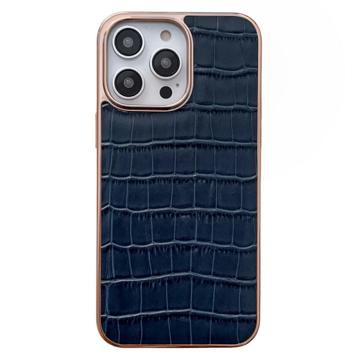 Crocodile Series iPhone 14 Pro Max Leren Gecoate Case