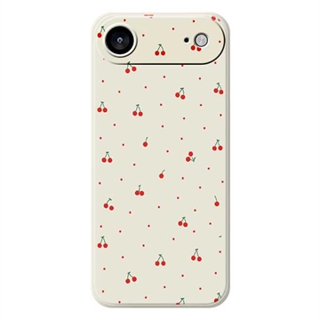 iPhone 17 Air Kersenpatroon TPU hoesje - Beige