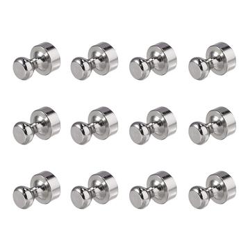 Schaakvormige magnetische duwstiften NdFeB - 12 stuks.