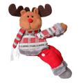 Kerst-cartoon knuffel: decoratieve gordijnstopper – rendier