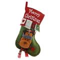 Kerstsok met 3D-figuurtje - 46 x 30cm