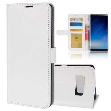 Samsung Galaxy Note8 Klassiek Wallet Case - Wit