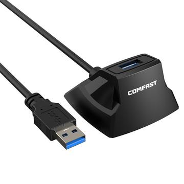 Comfast CF-U318 USB 3.0 verlengkabel - 1.2m - Zwart