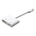 Compatibele Lightning Naar USB 3.0 Camera Adapter - Wit