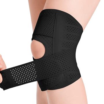 Compressie kniebeschermers voor sport - hardlopen en basketbal - XL - zwart