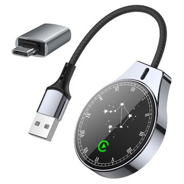 Constellation-stijl 2-in-1 draadloze CarPlay- en Android Auto-adapter