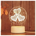 Creatieve Acryl 3D Visuele LED-Nachtlamp