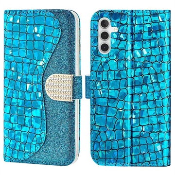 Croco Bling Serie Samsung Galaxy A14/A14 5G Portemonnee Hoesje