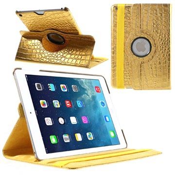 iPad Air Rotary Smart Leren Tas - Crocodile