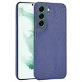Krokodil Series Samsung Galaxy S22 5G Cover - Blauw