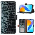 Crocodile Series Honor X8 Wallet Leren Hoesje met RFID