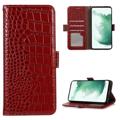 Crocodile Series Samsung Galaxy A04 Wallet Leren Hoesje met RFID - Rood