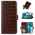 Crocodile Series Motorola Moto G73 Wallet Leren Hoesje met RFID