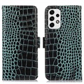 Crocodile Series Samsung Galaxy A33 5G Wallet Leren Hoesje met RFID