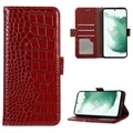 Crocodile Series Samsung Galaxy A53 5G Wallet Leren Hoesje met RFID