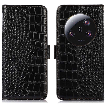 Crocodile Series Xiaomi 13 Ultra Wallet Leren Hoesje met RFID