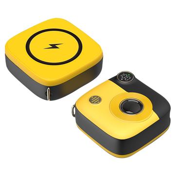 Schattige Mini PD 10000mAh Draadloze Power Bank E49 - 20W - Geel