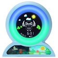Leuke Uil Kinderwekker met Nachtlampje - Blauw