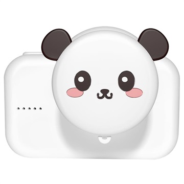 Cute Zoo Dual-Lens Kinderen Digitale Camera met 32GB Geheugenkaart - 20MP - Panda