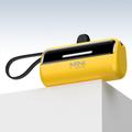 Cyke X3 Lightning Power Bank w.USB-C, USB-A kabels - 5000mAh - Geel