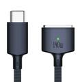 D039 USB-C naar MagSafe 3 PD-oplaadkabel met nylon vlechtwerk voor MacBook Pro 16" - 140W, 2m - Middernachtblauw
