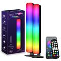 D04 RGB slimme LED-lichtbalk met afstandsbediening - 2 stuks - zwart