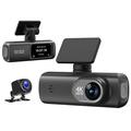 D19 MAX 4K dubbele dashcam met achteruitrijcamera - GPS/WiFi - zwart