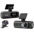 D191 MAX dubbele dashcam - 4K voor, 1080p achter, wifi, nachtzicht - zwart