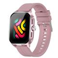 D20-smartwatch met draadloze oortjes, AI-vertaling - siliconen band - roségoud