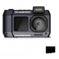 D50 waterdichte actiecamera met 32GB TF-kaart - zwart