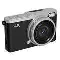 D72 Draagbare Digitale Camera 4K met 16X Zoom, 32GB Geheugenkaart - Zwart