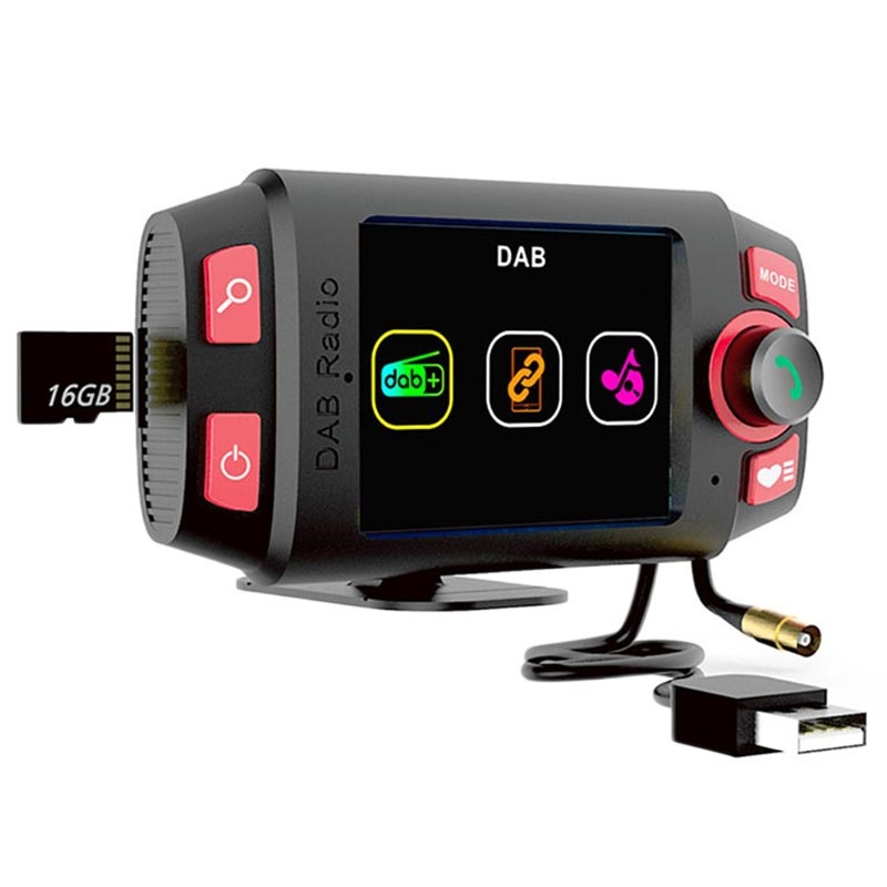 meesterwerk bagage directory DAB Autoradio met Bluetooth Carkit & FM Transmitter DAB-C8