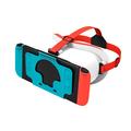 DEVASO VR Headset voor Nintendo Switch Game Console Warmteafvoer Plastic Hoofdband VR Bril - Wit / Blauw