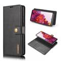 Samsung Galaxy S20 FE DG.Ming Afneembare Leren Portemonnee Hoesje - Zwart