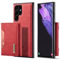 DG.Ming M2 Samsung Galaxy S23 Ultra 5G Hybrid Case met Portemonnee - Rood
