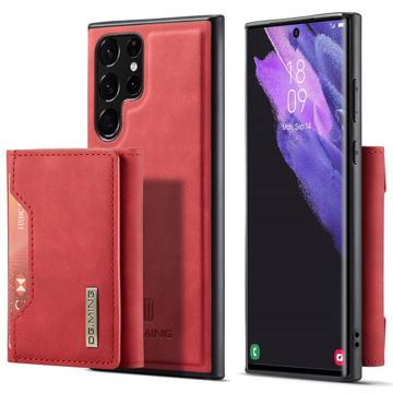 DG.Ming M2 Samsung Galaxy S23 Ultra 5G Hybrid Case met Portemonnee - Rood
