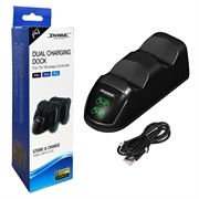 DOBE TP4-889 Oplaad Dock Dual Stand Oplader Base voor PS4 / PS4 Slim / PS4 Pro Dualshock Controller