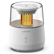 DP-160 Ultrasone luchtbevochtiger met regendruppeleffect/diffusor voor etherische oliën - 320ml - Wit