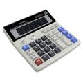 DS-200ML bureaucalculator - werkt op zonne-energie en batterijen - wit