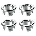 Decoratieve overloopringen voor gootsteen - 4 stuks. - Holle ring